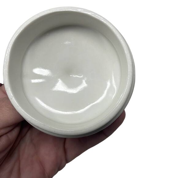 Three piece maroon Coorsite Pottery teapot infuser - Picture 9 of 12